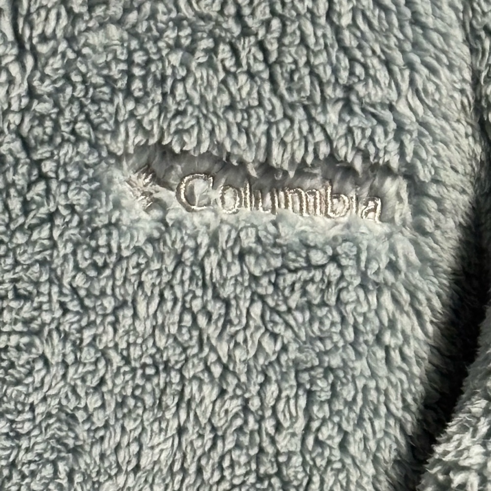 Columbia Women’s Fire Side II Sherpa Full Zip Fleece Jacket light Blue L - Picture 3 of 5